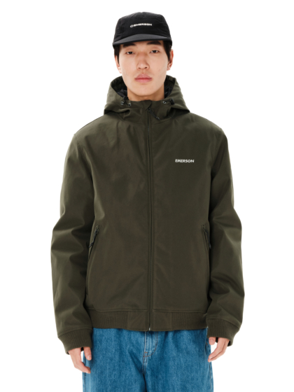 EMERSON MEN'S HOODED BOMBER JACKET