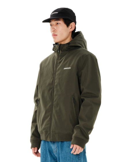 EMERSON MEN'S HOODED BOMBER JACKET