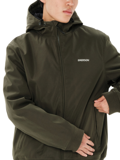 EMERSON MEN'S HOODED BOMBER JACKET