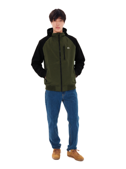 EMERSON MEN'S HOODED BOMBER JACKET