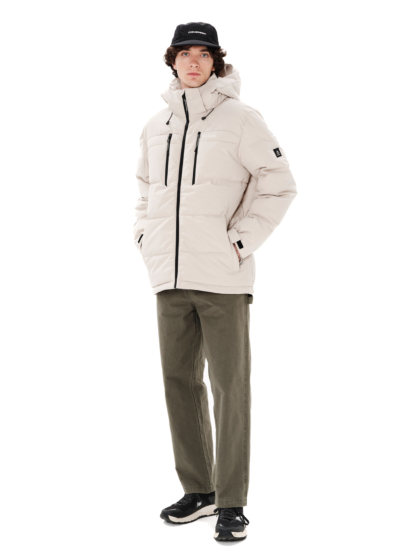 EMERSON MEN'S PUFFER JACKET WITH DETACHABLE HOOD