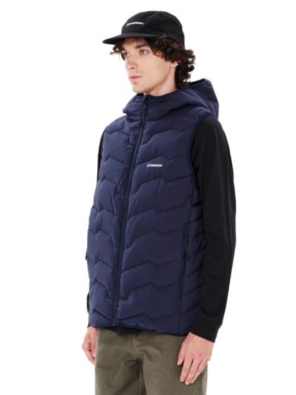 EMERSON MEN'S HOODED PUFFER VEST JACKET