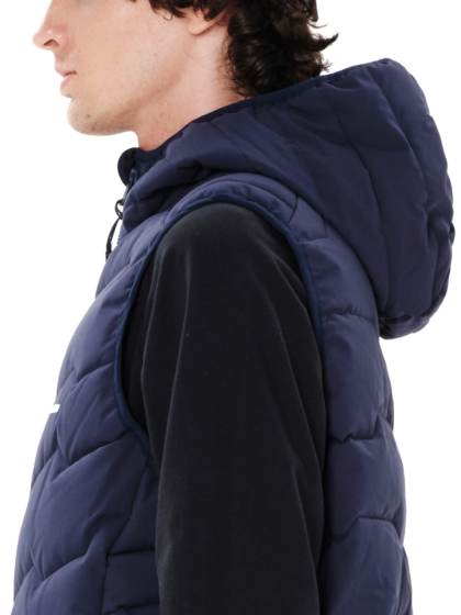 EMERSON MEN'S HOODED PUFFER VEST JACKET