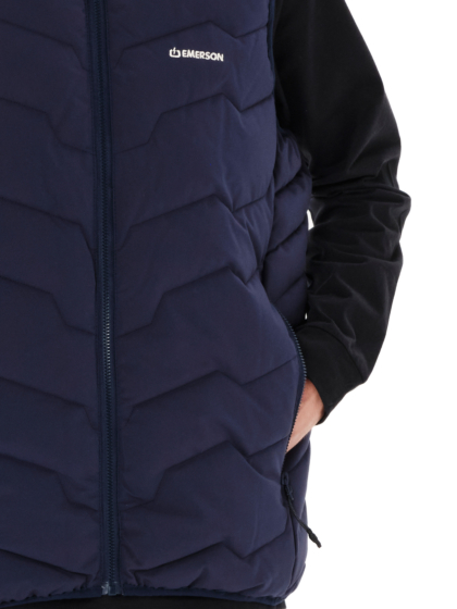 EMERSON MEN'S HOODED PUFFER VEST JACKET