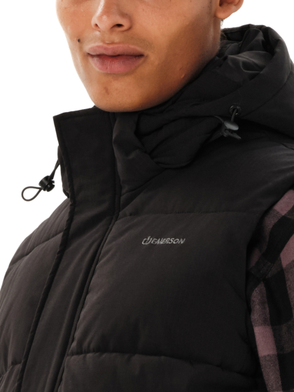 EMERSON MEN'S HOODED PUFFER VEST JACKET