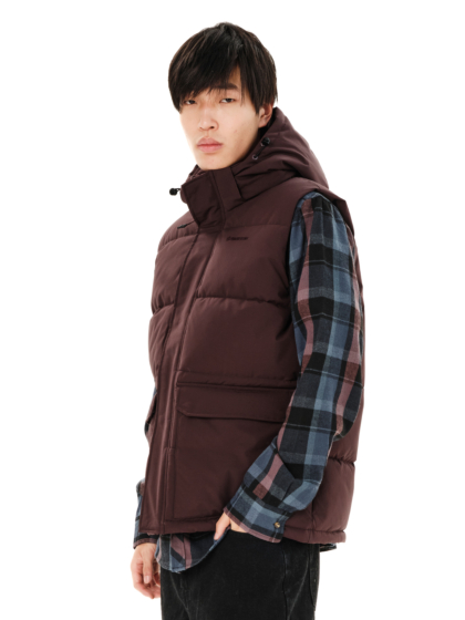 EMERSON MEN'S HOODED PUFFER VEST JACKET