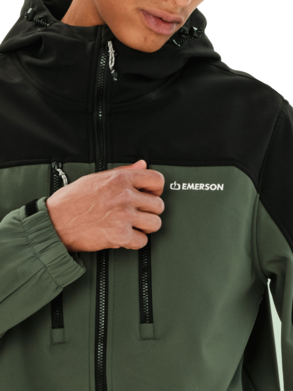 EMERSON MEN'S HOODED BONDED JACKET