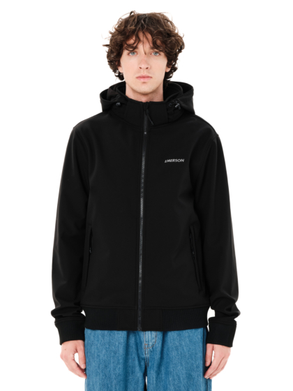 EMERSON MEN'S BONDED BOMBER JACKET WITH DETACHABLE HOOD