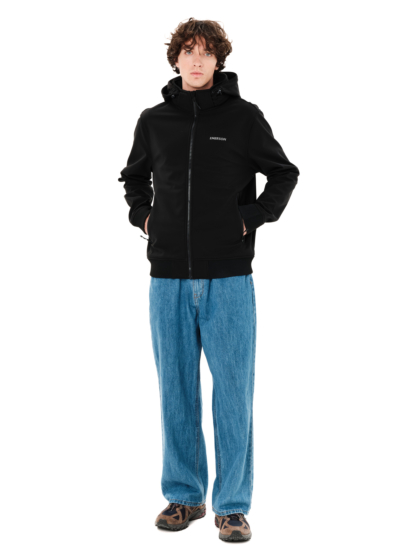 EMERSON MEN'S BONDED BOMBER JACKET WITH DETACHABLE HOOD