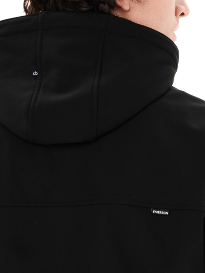 EMERSON MEN'S BONDED BOMBER JACKET WITH DETACHABLE HOOD