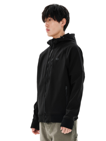 EMERSON MEN'S HOODED BONDED BOMBER JACKET
