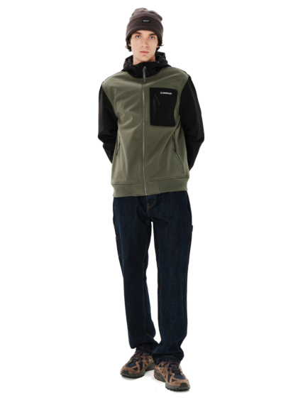 EMERSON MEN'S HOODED BONDED BOMBER JACKET