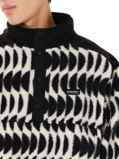 EMERSON MEN’S HALF ZIP HIGH PILE FLEECE PULLOVER