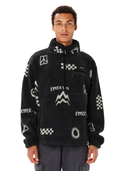 EMERSON MEN’S HALF ZIP SHERPA PULLOVER