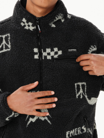 EMERSON MEN’S HALF ZIP SHERPA PULLOVER