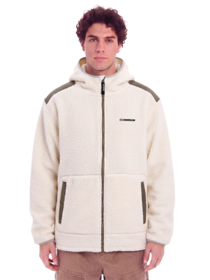 EMERSON MEN'S HIGH-PILE FULL ZIP HOODED FLEECE
