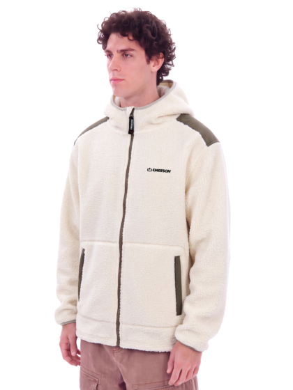 EMERSON MEN'S HIGH-PILE FULL ZIP HOODED FLEECE