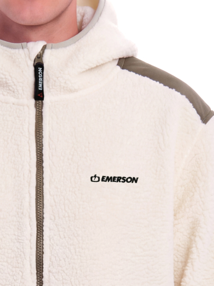 EMERSON MEN'S HIGH-PILE FULL ZIP HOODED FLEECE