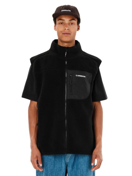 EMERSON MEN’S SLEEVELESS HIGH-PILE FULL ZIP FLEECE