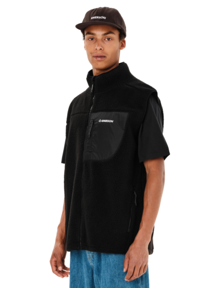EMERSON MEN’S SLEEVELESS HIGH-PILE FULL ZIP FLEECE