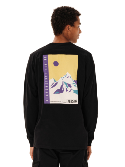 EMERSON MEN’S “RESPONSIBLE LIVING” LONG SLEEVE TEE