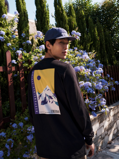 EMERSON MEN’S “RESPONSIBLE LIVING” LONG SLEEVE TEE