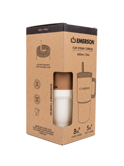 EMERSON ΠΟΤΗΡΙ TUMBLER ΜΕ ΑΝΑΔΙΠΛΟΥΜΕΝΟ ΚΑΛΑΜΑΚΙ 600 ML