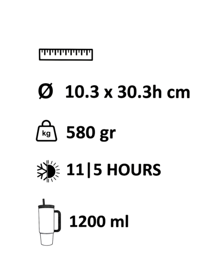 EMERSON ΘΕΡΜΟΣ ΤΑΞΙΔΙΟΥ ΜΕ ΚΑΛΑΜΑΚΙ 1200 ML