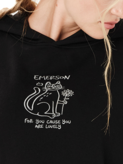 EMERSON CAT ΓΥΝΑΙΚΕΙΟ CROP ΦΟΥΤΕΡ ΜΕ ΚΟΥΚΟΥΛΑ