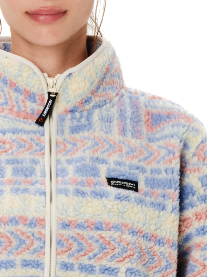 EMERSON WOMEN’S HALF ZIP SHERPA FLEECE
