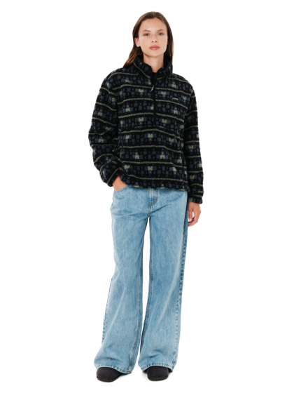 EMERSON WOMEN’S HALF ZIP SHERPA FLEECE