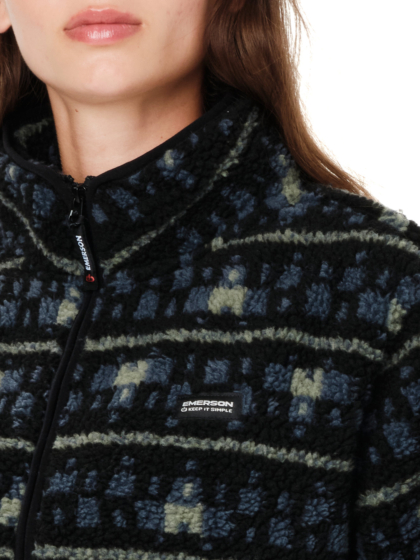 EMERSON WOMEN’S HALF ZIP SHERPA FLEECE