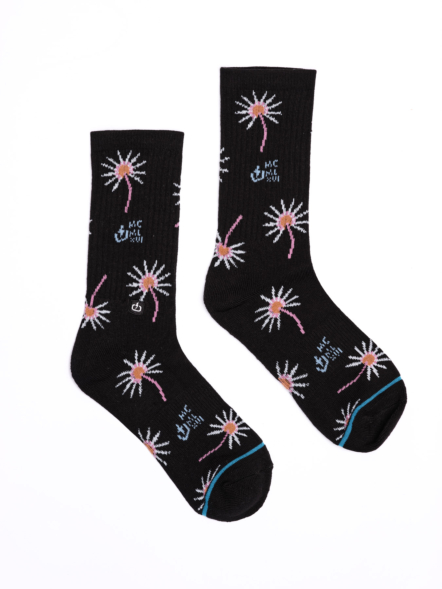 FLORAL CREW SOCKS