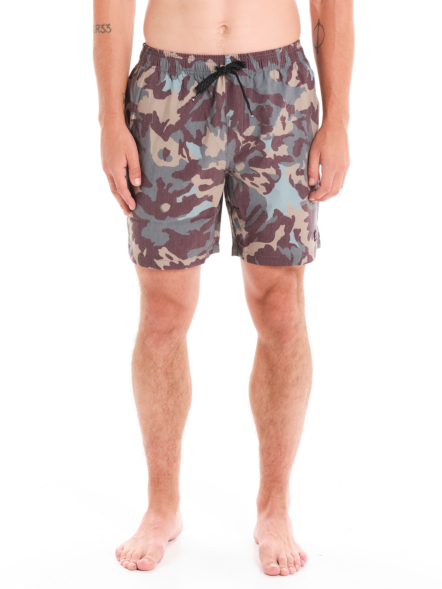 17” PACKABLE CAMO VOLLEY SHORTS