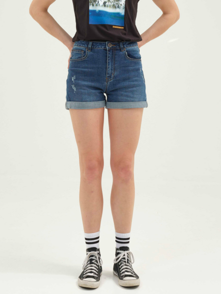 EMERSON HIGH WAISTED DENIM SHORTS