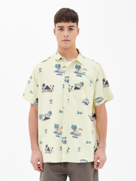 EMERSON MEN'S TROPICAL SHORT SLEEVE STRETCH SHIRT