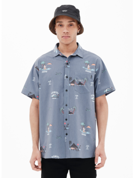 EMERSON MEN'S TROPICAL SHORT SLEEVE STRETCH SHIRT