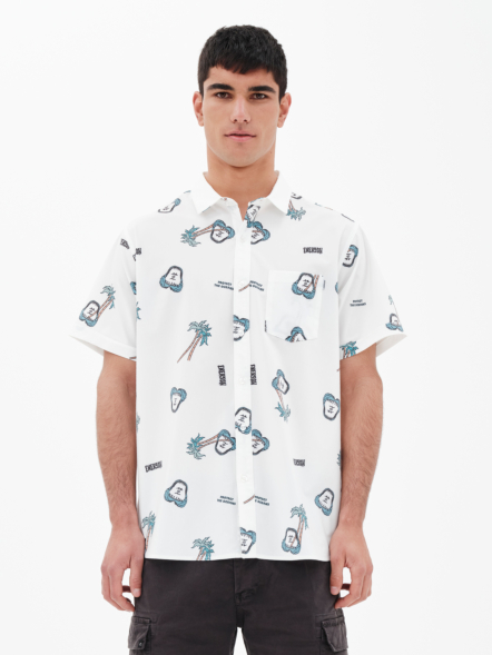 EMERSON MEN'S TROPICAL SHORT SLEEVE STRETCH SHIRT