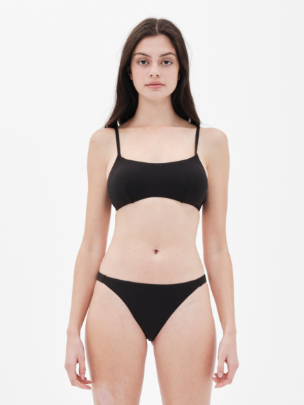 EMERSON RIB SCOOP BRALETTE WOMEN'S BIKINI SET