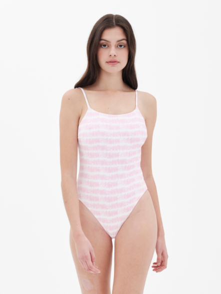 EMERSON TIE DYE WASHED RIB ONE-PIECE WOMEN'S SWIMSUIT