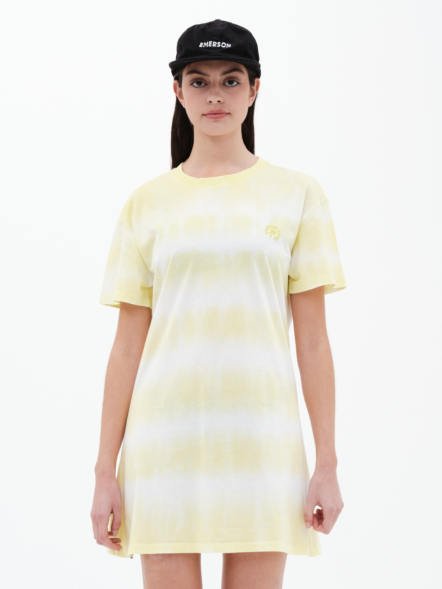 EMERSON TIE DYE SHORT SLEEVE SINGLE JERSEY DRESS