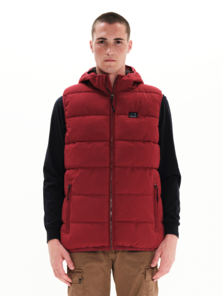EMERSON MEN'S HOODED PUFFER VEST JACKET