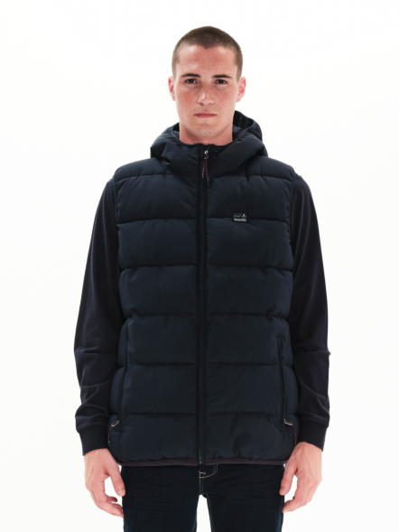 EMERSON MEN'S HOODED PUFFER VEST JACKET
