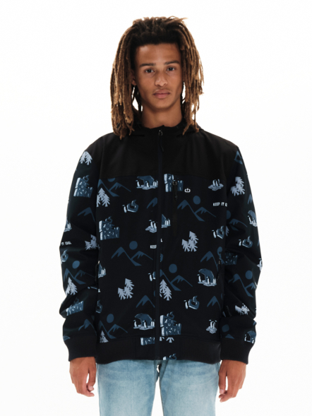EMERSON MEN'S HOODED BOMBER JACKET