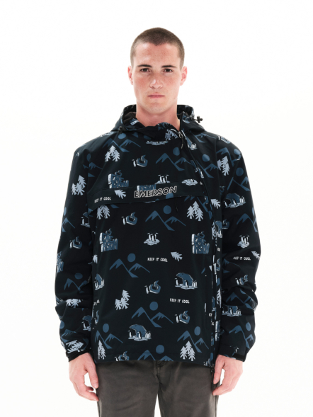 EMERSON MEN'S HOODED PULLOVER JACKET
