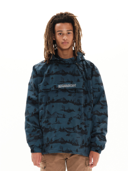 EMERSON MEN'S HOODED PULLOVER JACKET