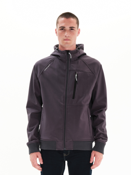 EMERSON MEN'S HOODED BONDED BOMBER JACKET