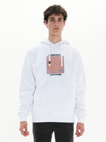 EMERSON MEN'S VINTAGE PRINT LOGO HOODIE