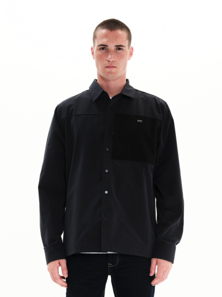 EMERSON MEN'S ZIP POCKET STRETCH SHIRT