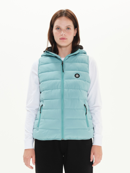 EMERSON WOMEN'S HOODED PUFFER VEST JACKET